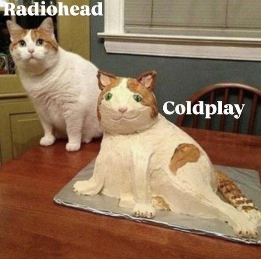 Obrázek radiohead vs coldplay