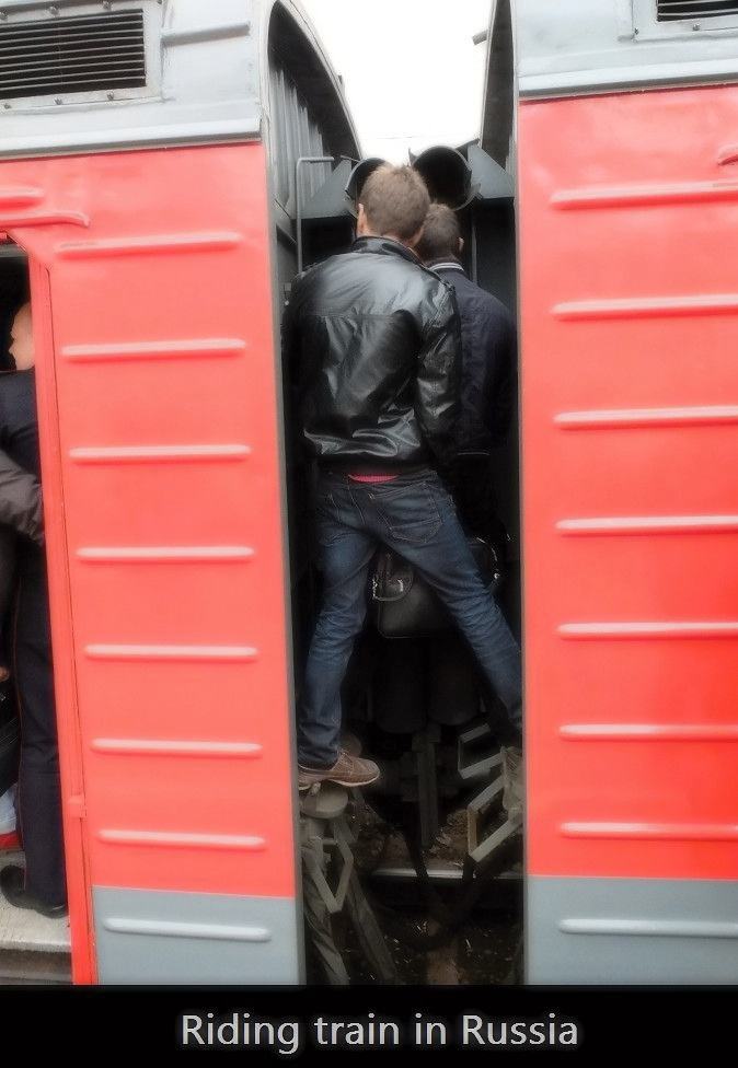 Obrázek riding train in russia