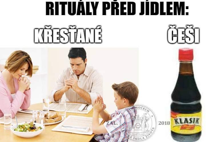 Obrázek ritual pred jidlem