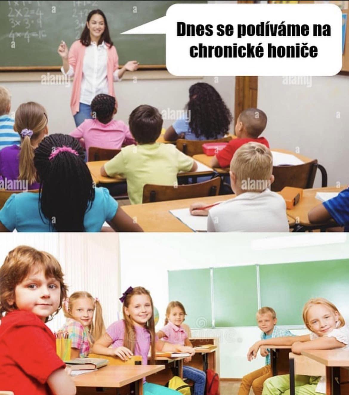 Obrázek roumenista ve skole