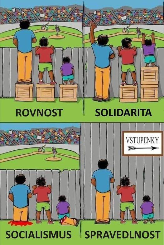 Obrázek rovnost solidarita socializmus spravedlnost