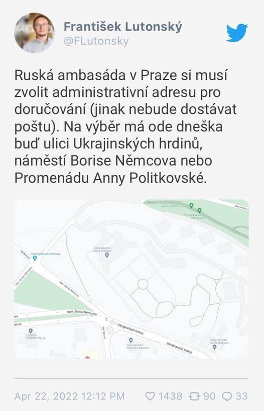 Obrázek ruska ambasada v Praze