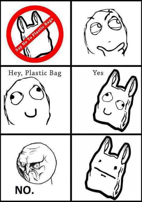 Obrázek say no to plastic bag