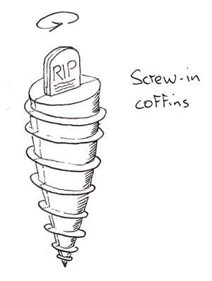 Obrázek screw-in coffin