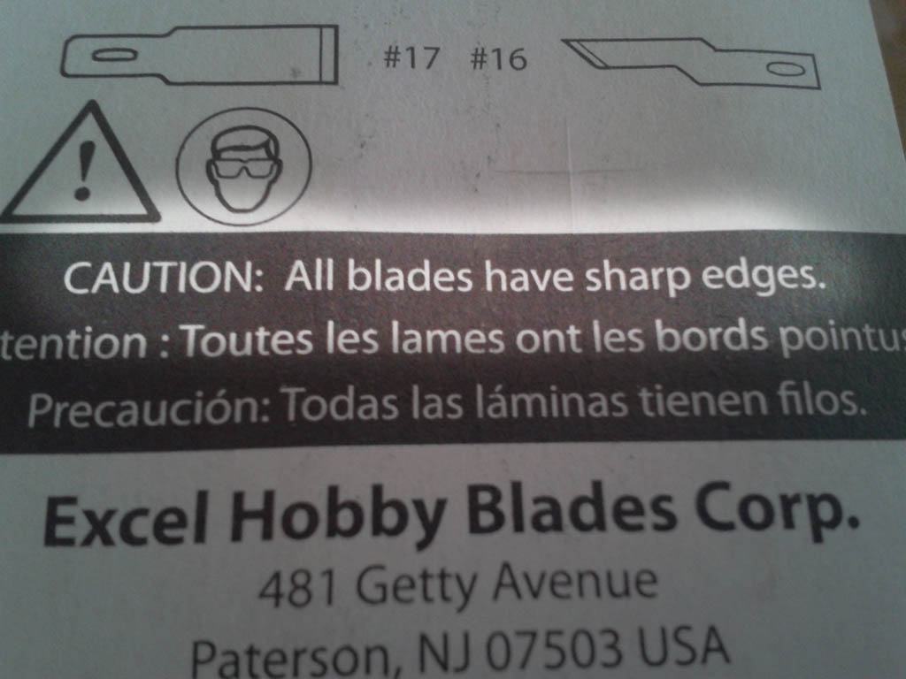 Obrázek sharp blades you dont say