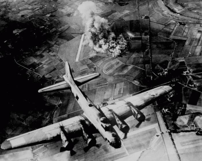 Obrázek skaza za bombarderem