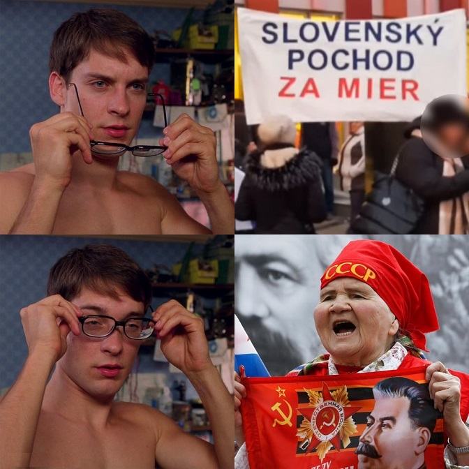 Obrázek slovensky pochod za mier