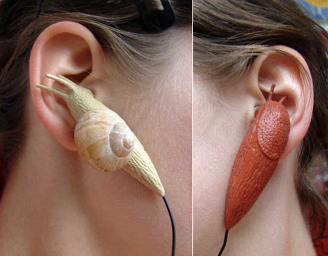 Obrázek slug-and-snail-earbuds