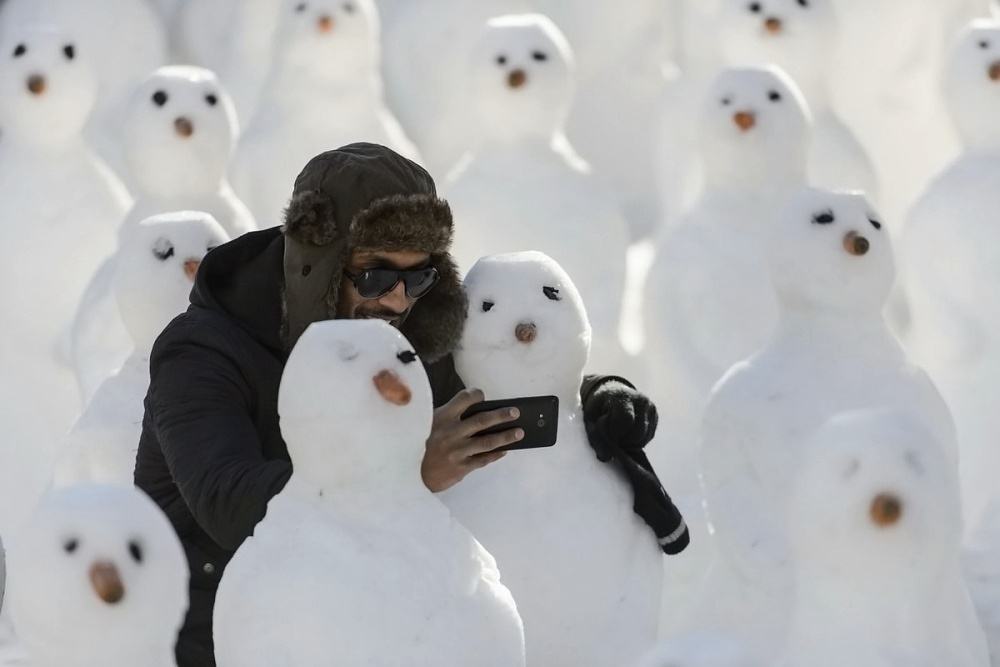 Obrázek snowmans-selfie