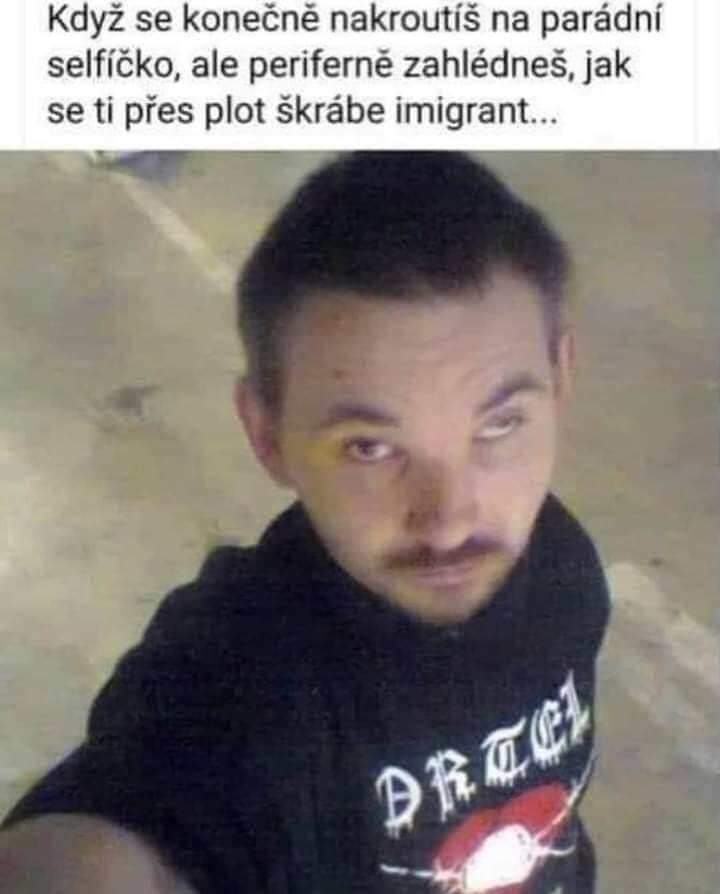 Obrázek spravny vlastenec je vzdy ve strehu