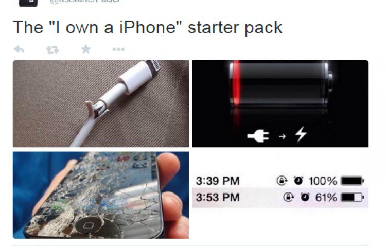 Obrázek starter pack iphone