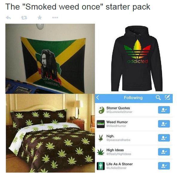 Obrázek starter pack weed