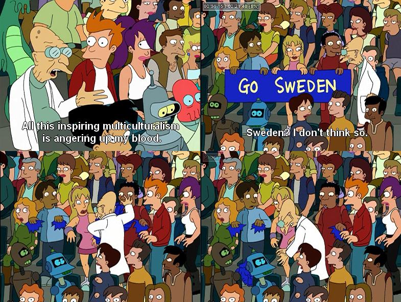 Obrázek sweden - futurama