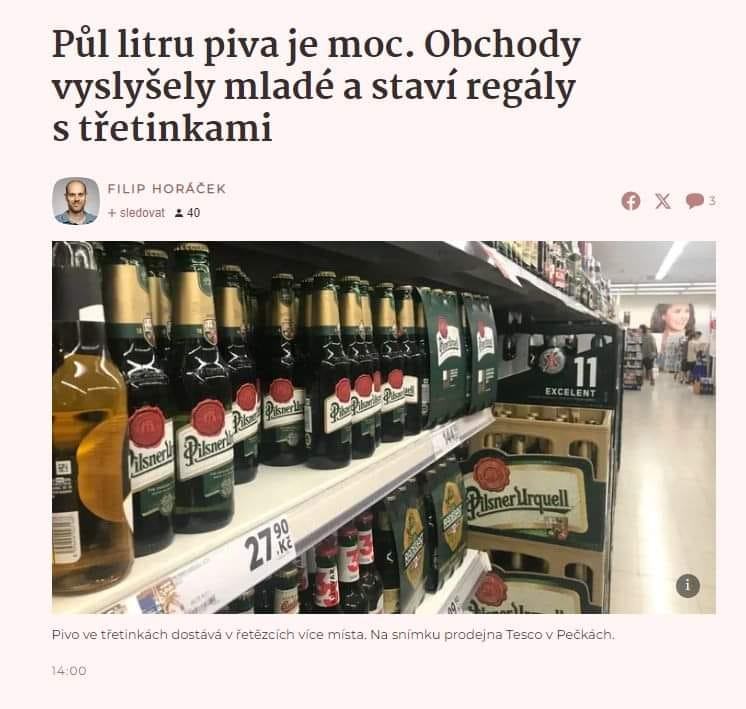 Obrázek tak deti nevypijou pulitr piva