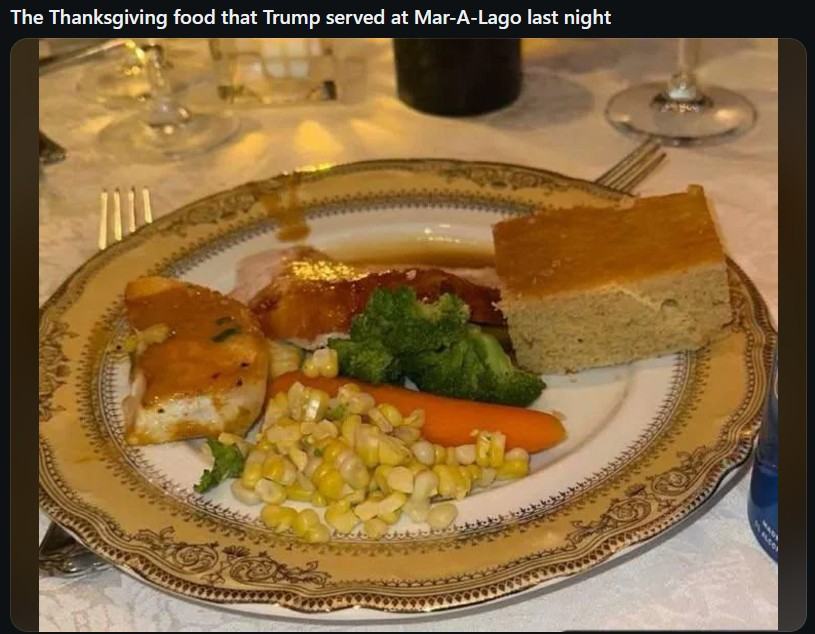 Obrázek thanksgiving food at Trump