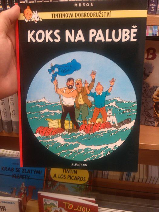 Obrázek tintin jede