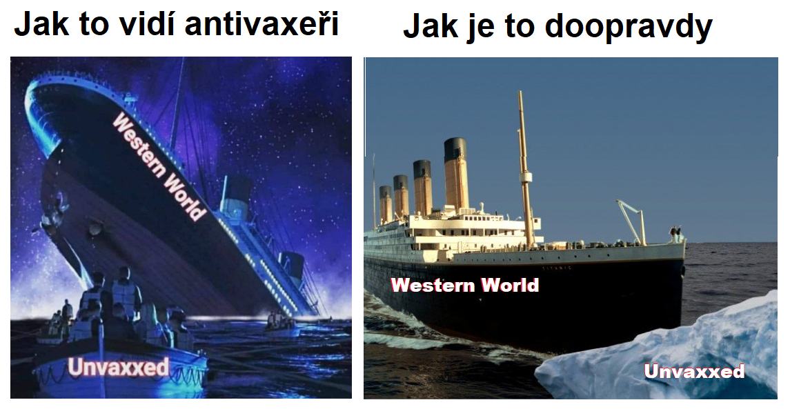 Obrázek titanic covid