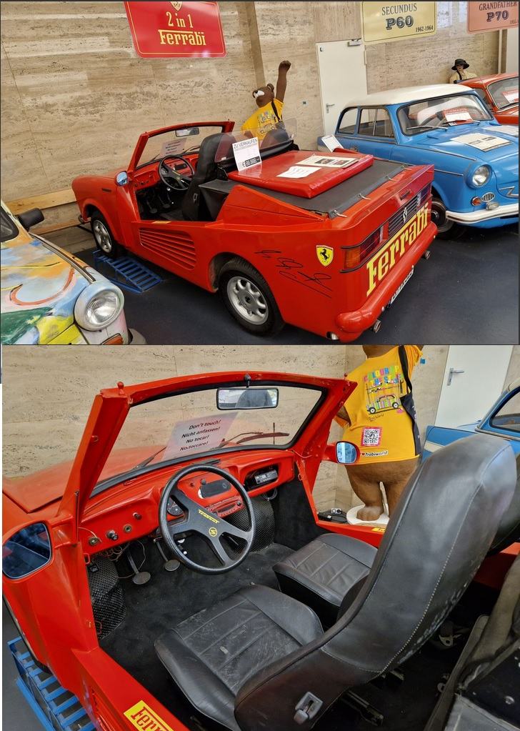 Obrázek trabant kopiruje ferrari