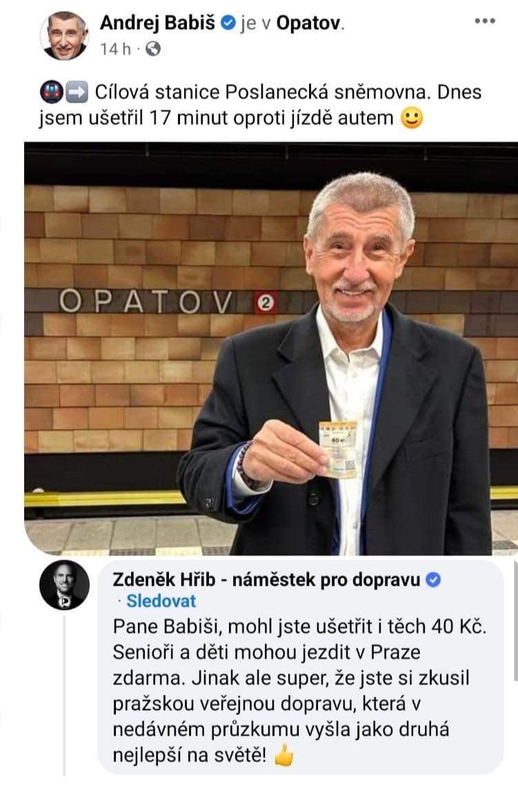 Obrázek umi jezdit metrem jako plebs