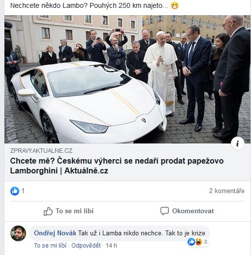 Obrázek uz ani lambo nikdo nechce