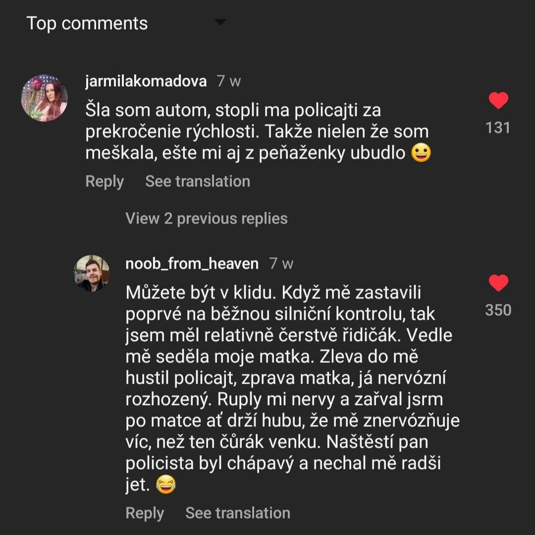 Obrázek vesele historky s dopravni policii