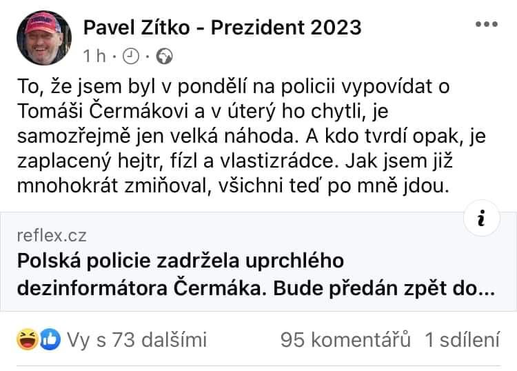 Obrázek vyjadreni prezidenta zitka