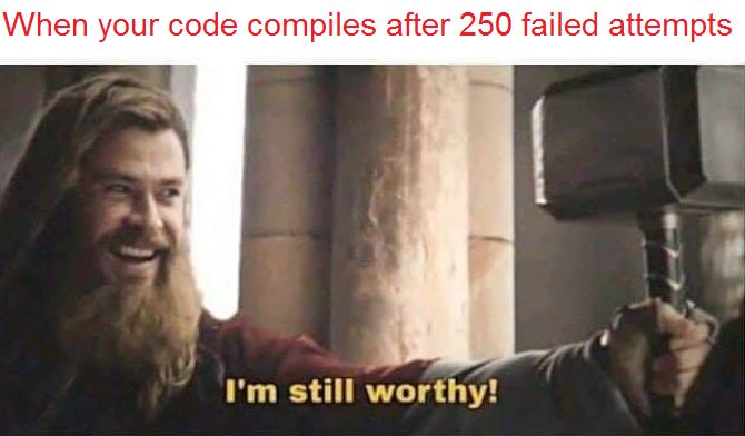 Obrázek when your code compiles