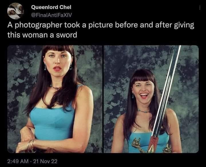 Obrázek woman with sword