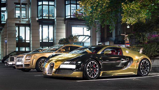 Obrázek you know you are rich when you have gold buggati