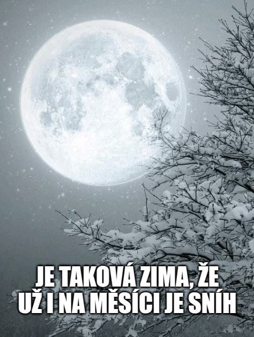 Obrázek zima snih