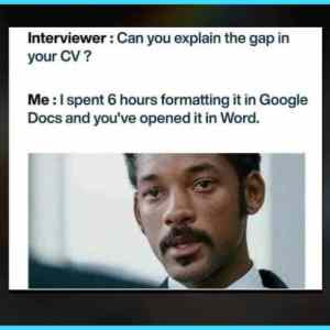 CV gap