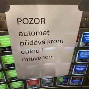 kavomat s mravenci