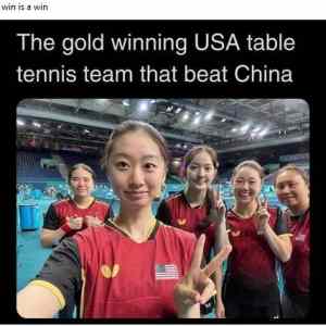 pingpong zlata medajle pro USA