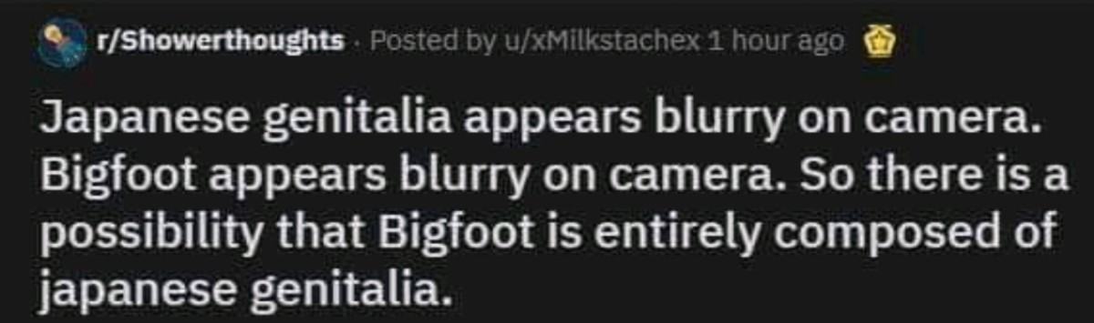 Obrázek Bigfoot is a dick