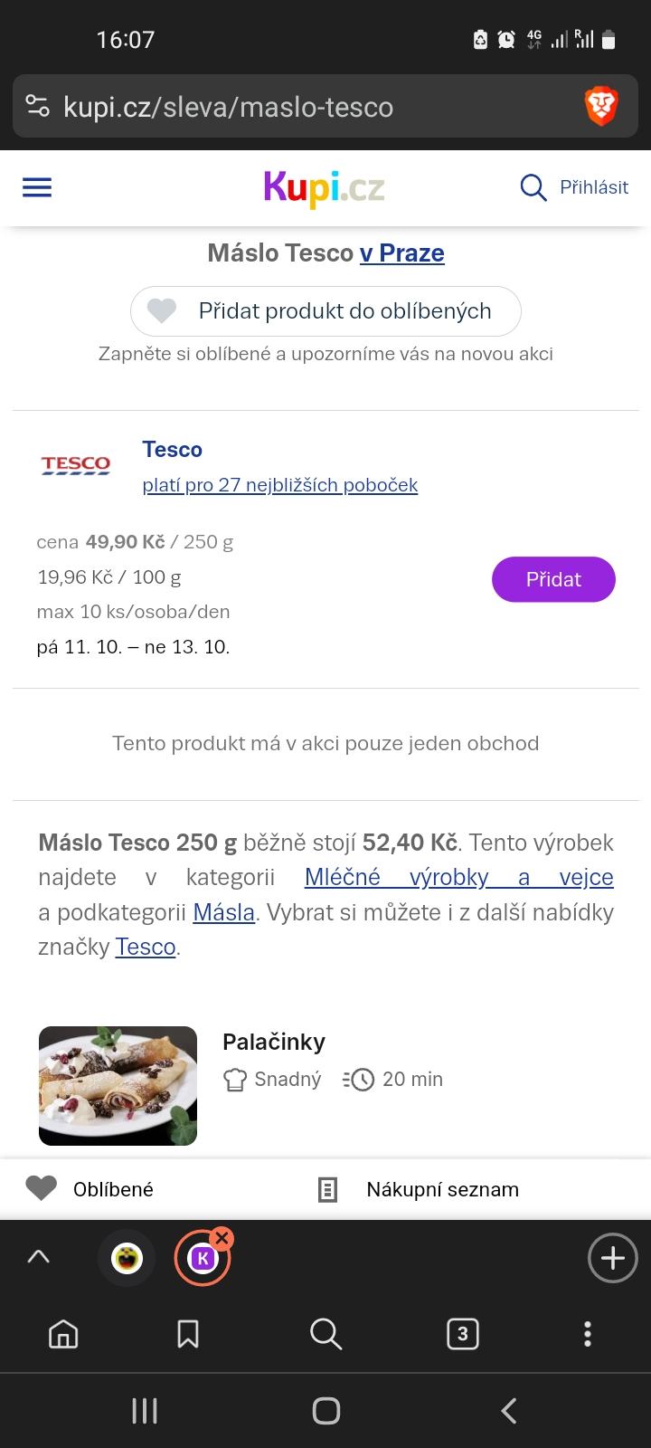 Obrázek Maslo ma 250g curaci