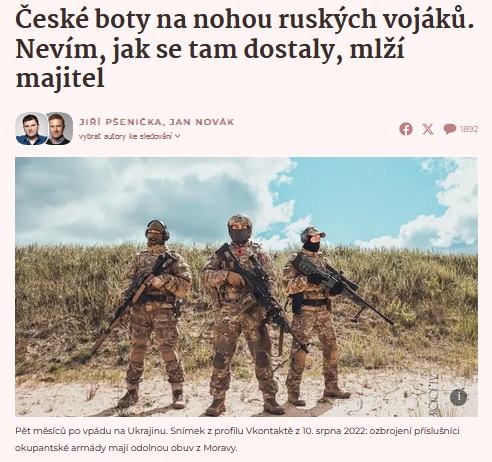 Obrázek ceska obuv pro ruske okupanty