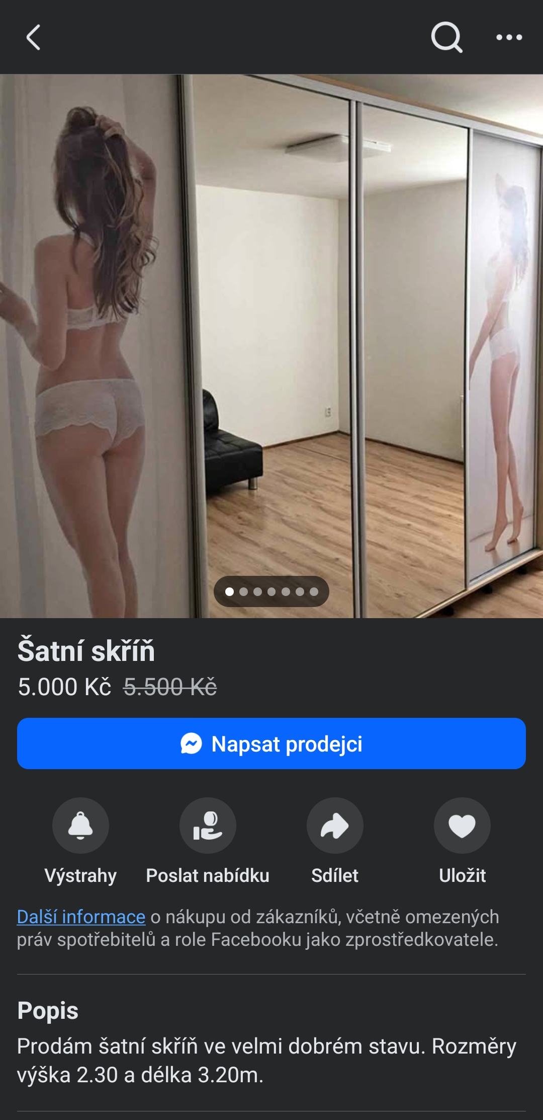 Obrázek Ikea PAX bila motiv  C3 85SS TITTS