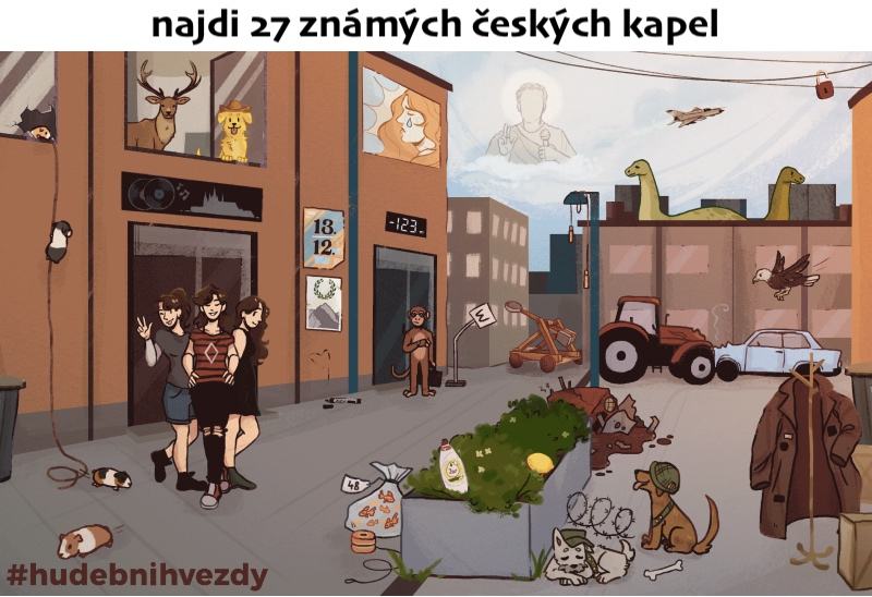 Obrázek najdi 27 ceskych kapel