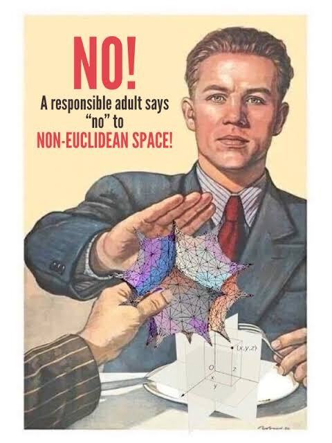 Obrázek no to non euclidean space