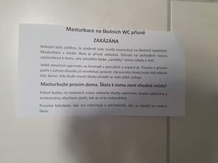 Obrázek upozorneni na wc